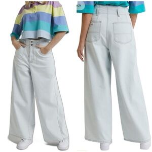 NWT Lee High Rise Pleated Jeans Sz 27